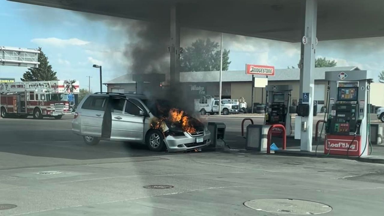 Great Falls Fire Rescue responded to a vehicle fire on Friday, August 12, 2022