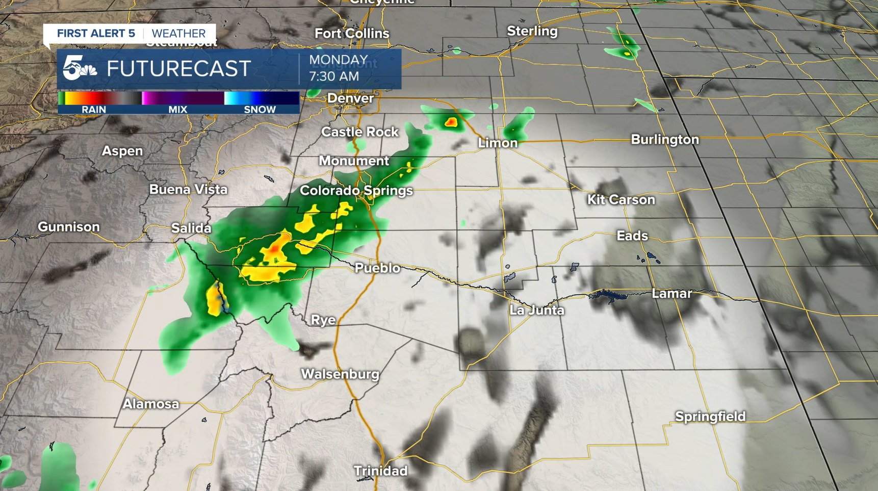 Showers possible through the morning