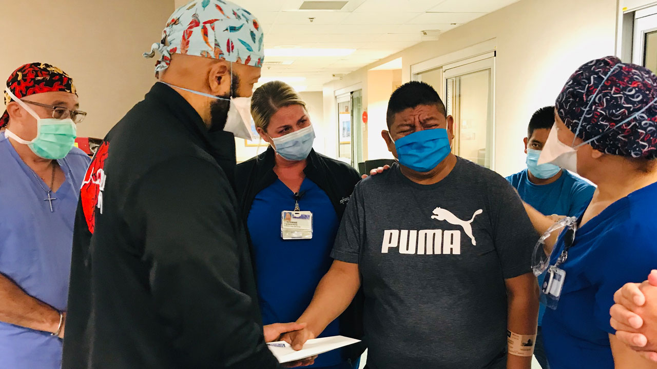 JFK Medical Center donation to father who lost son to coronavirus