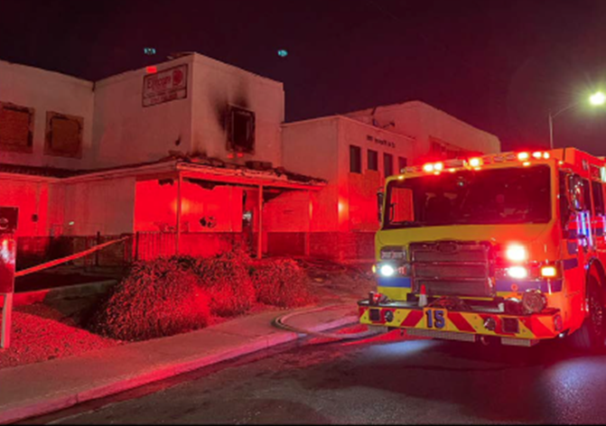 Fire at 1111 Sierra Vista