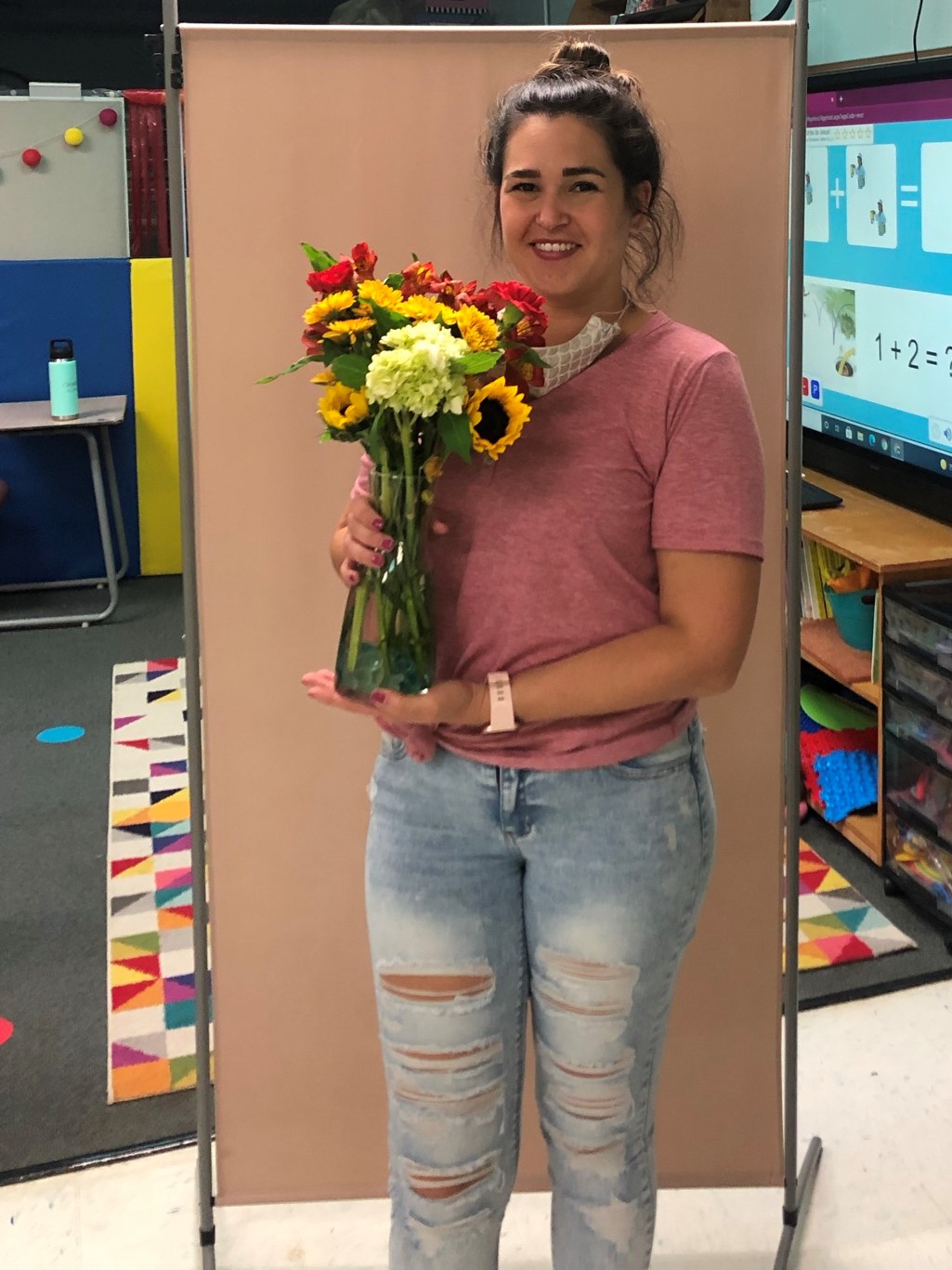 Photo by: LCS; Caitlyn Whitley, Ruediger teacher, Glen Howell Distinguished Educator of the Year