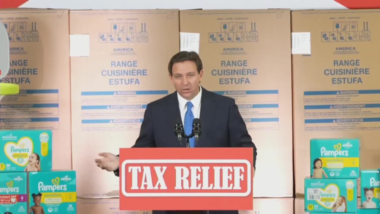 Gov. Ron DeSantis proposes permanent tax-free diapers, among other items, Feb. 8, 2023