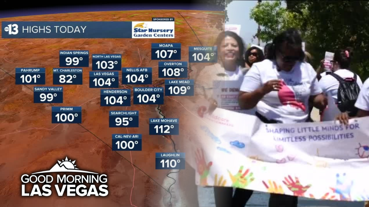 Good Morning, Las Vegas: Record heat ahead, Day Without Childcare protests today