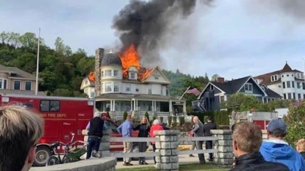 Makinac Island fire