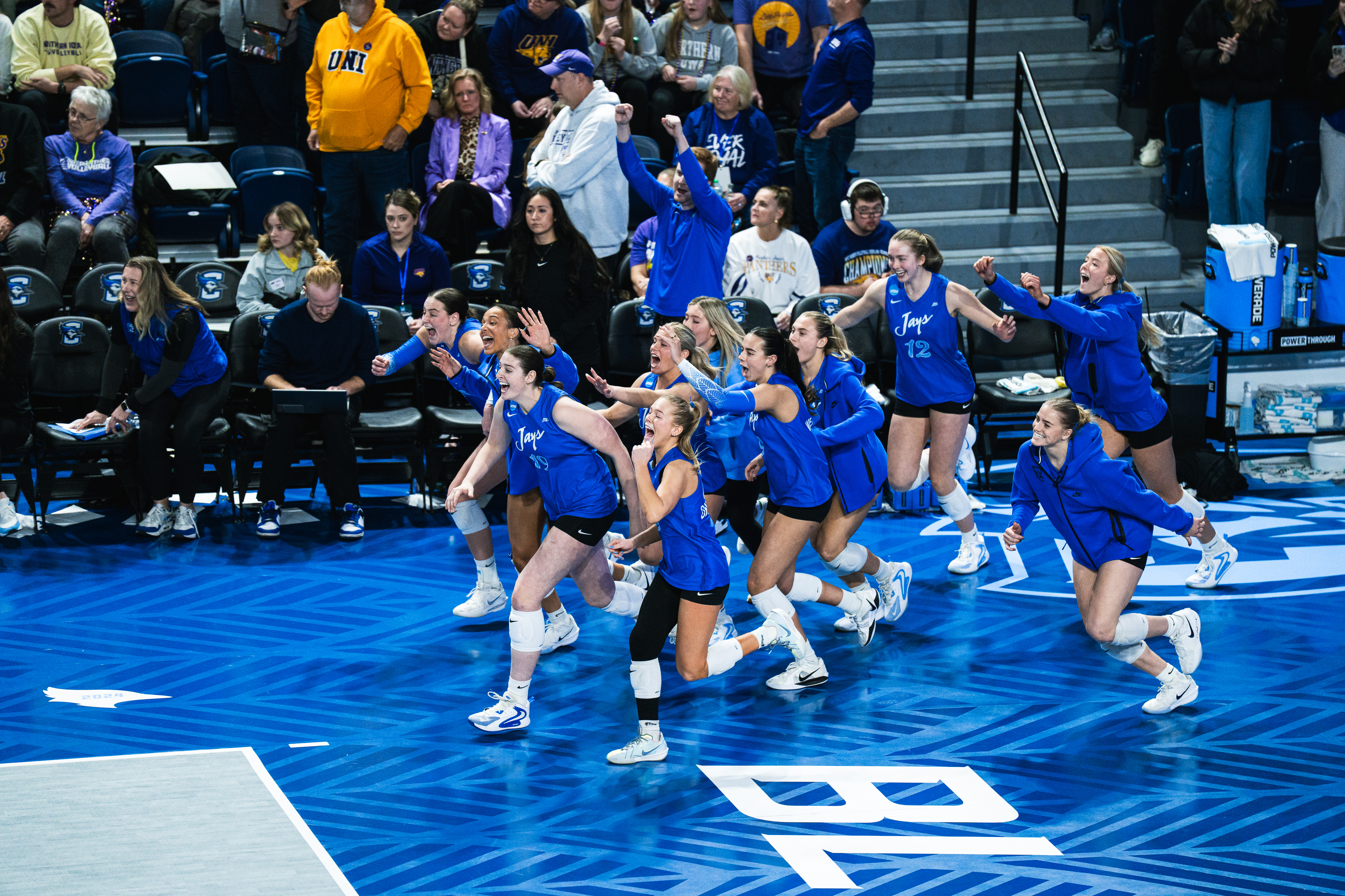 Creighton Volleyball beats Northern Iowa 3-1 in the second round of the NCAA Tournament