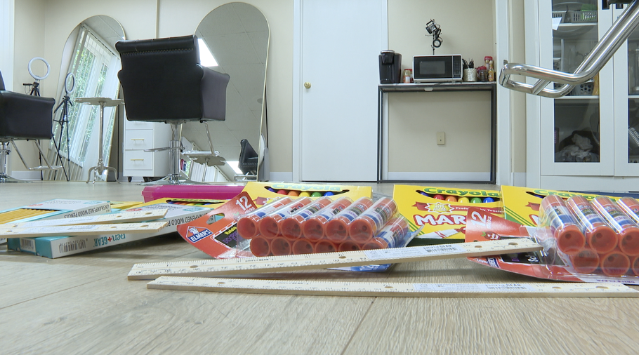 School supplies and haircuts