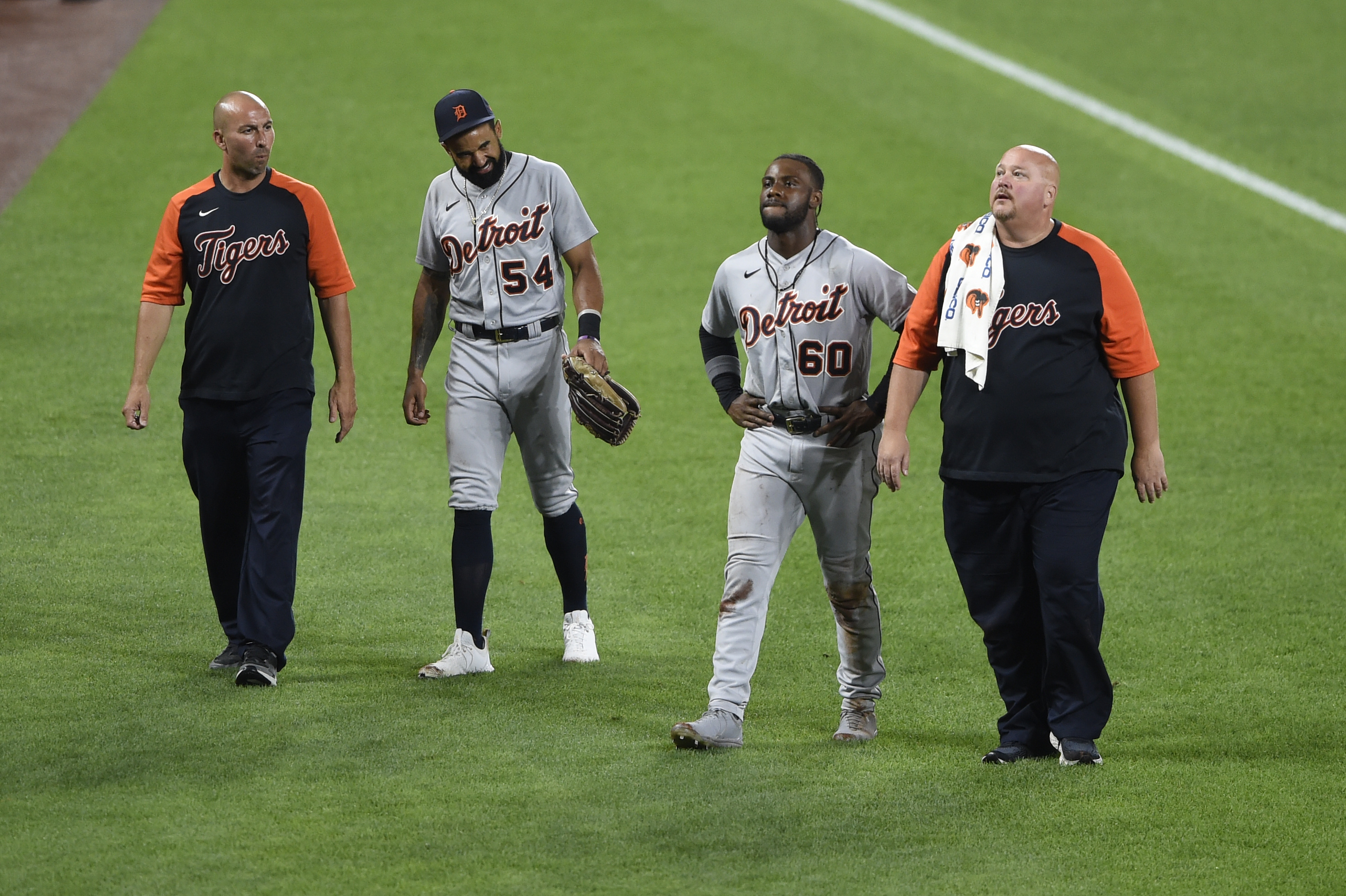 Derek Hill, Akil Baddoo Tigers Orioles Baseball