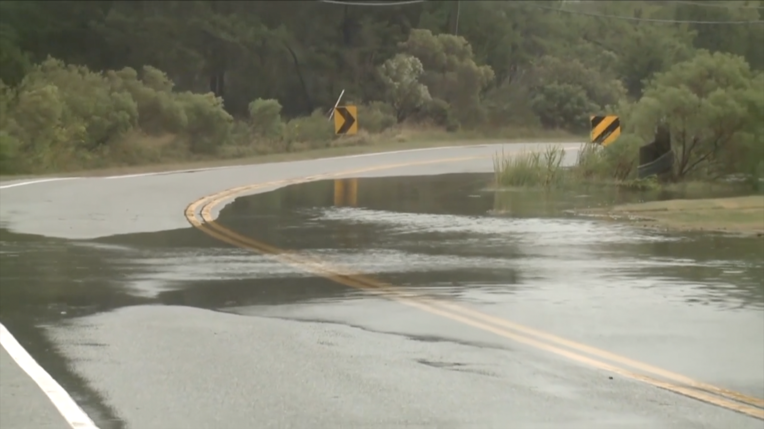 Flooded road generic