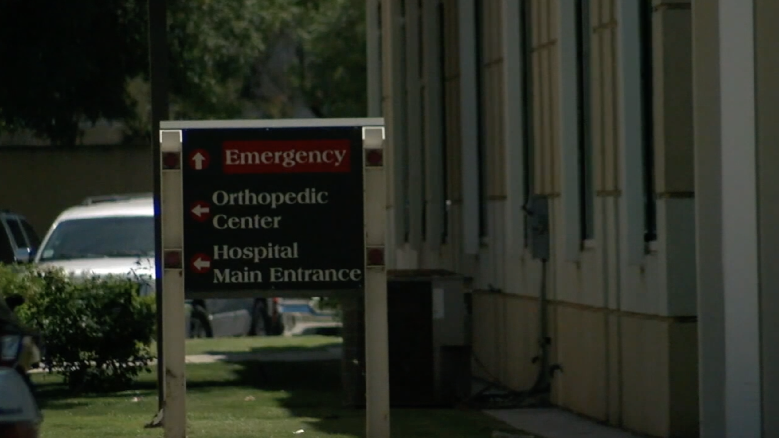 hospital sign