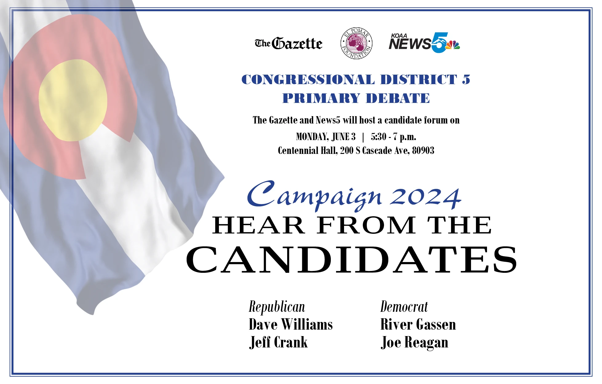 Congressional District 5 Primary Debate