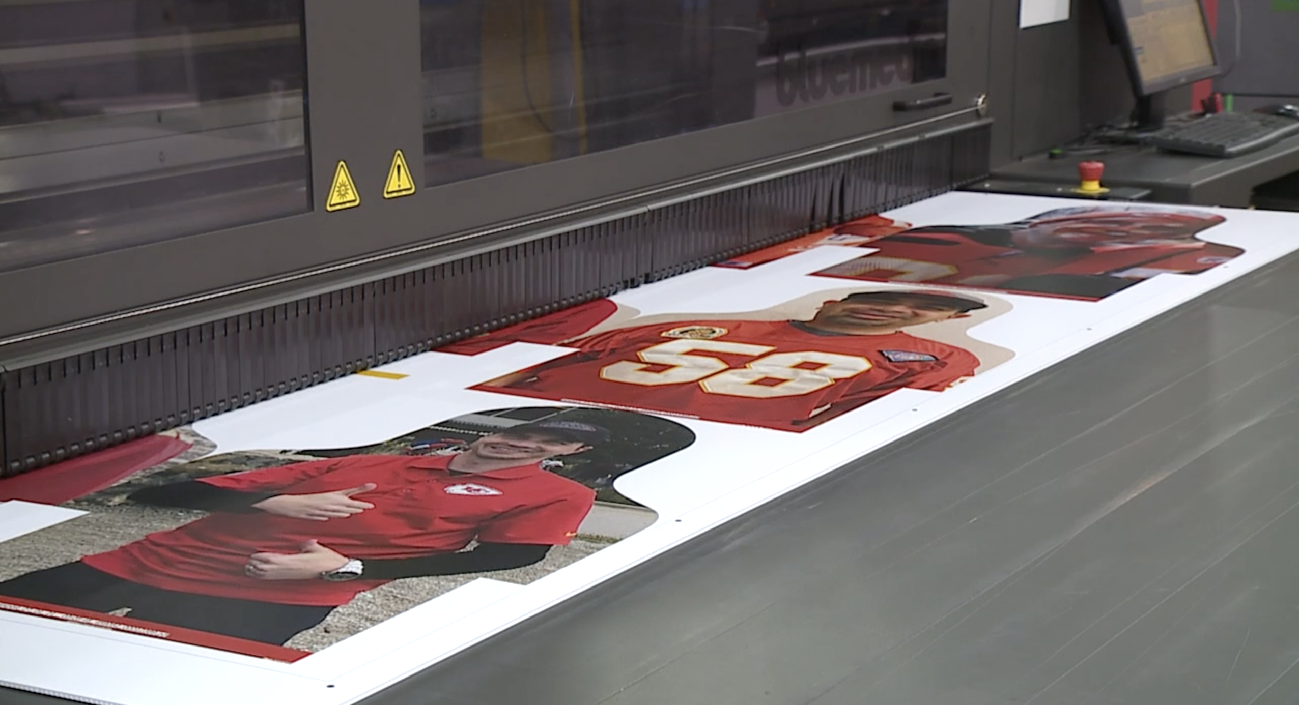 Plastic cutouts super bowl