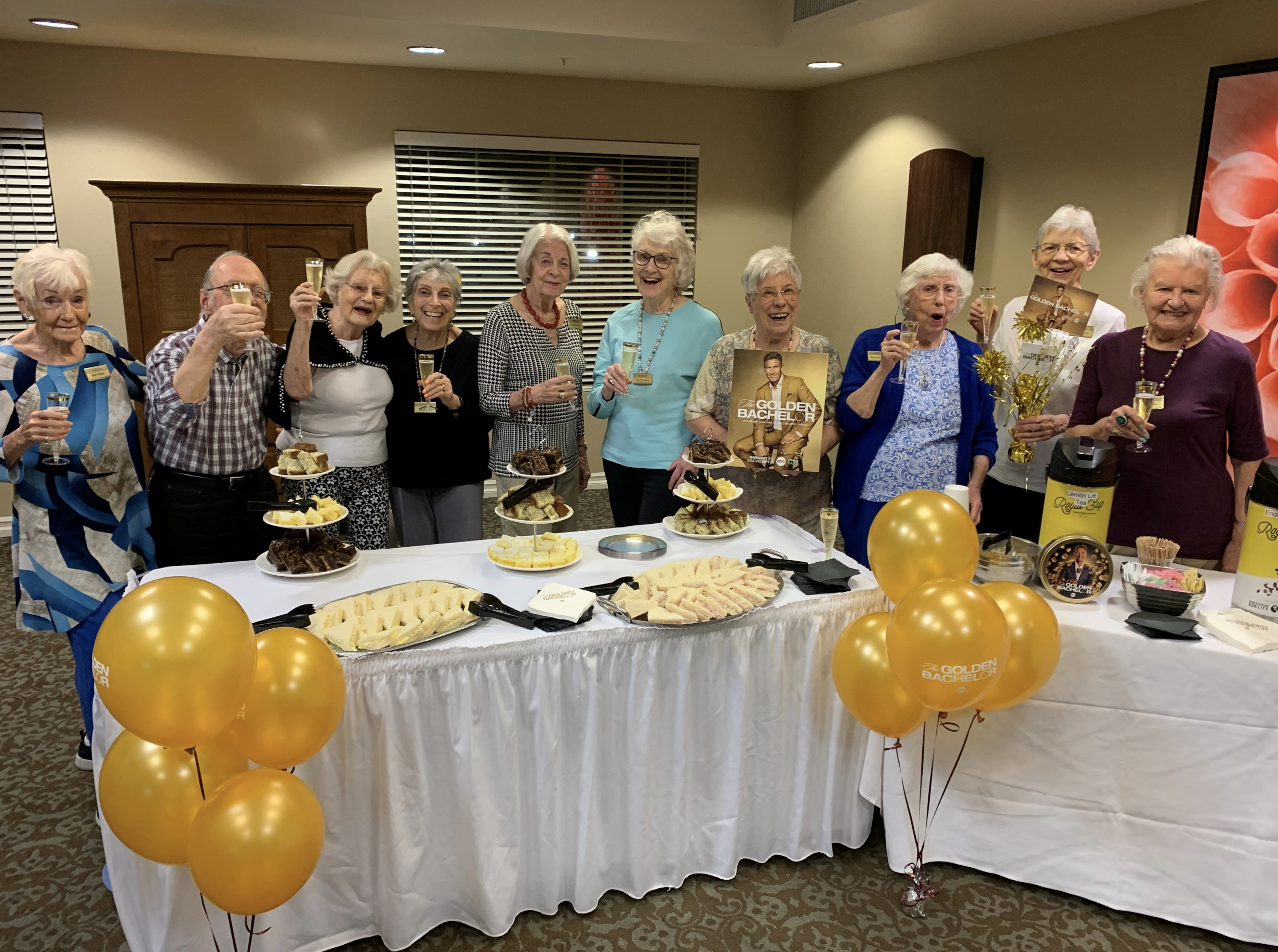 Valley group Golden Bachelor watch party