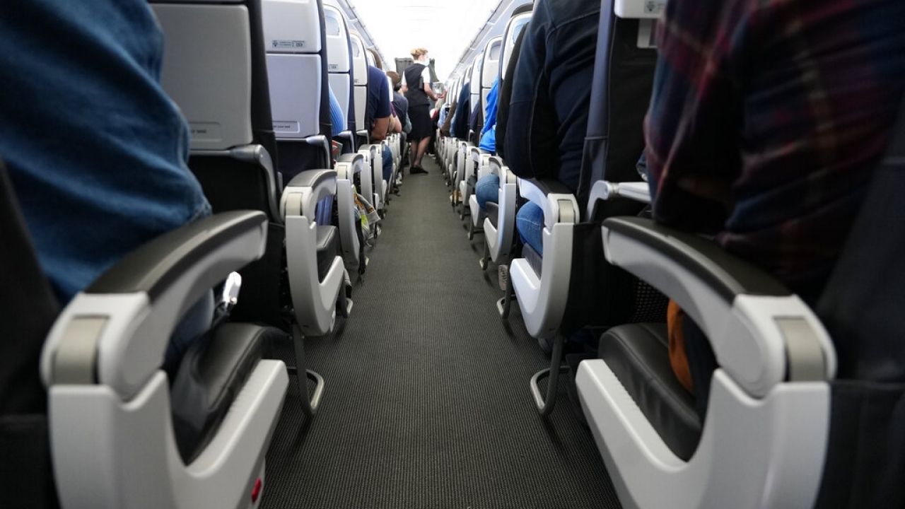 Airplane aisle