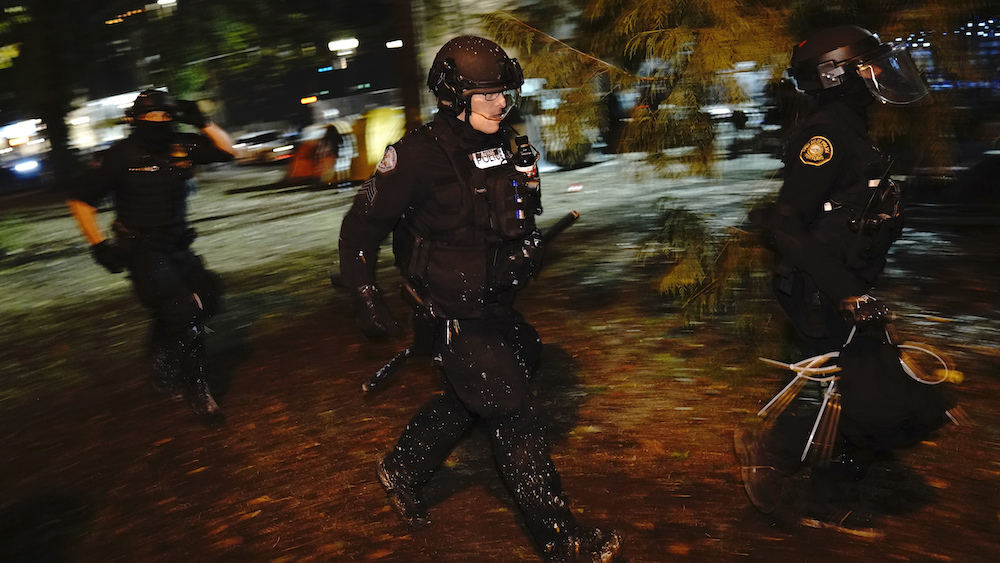 Oregon governor asks for review of police response to Saturday protest in Portland