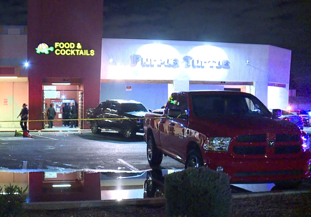 3 shot at Purple Turtle bar 