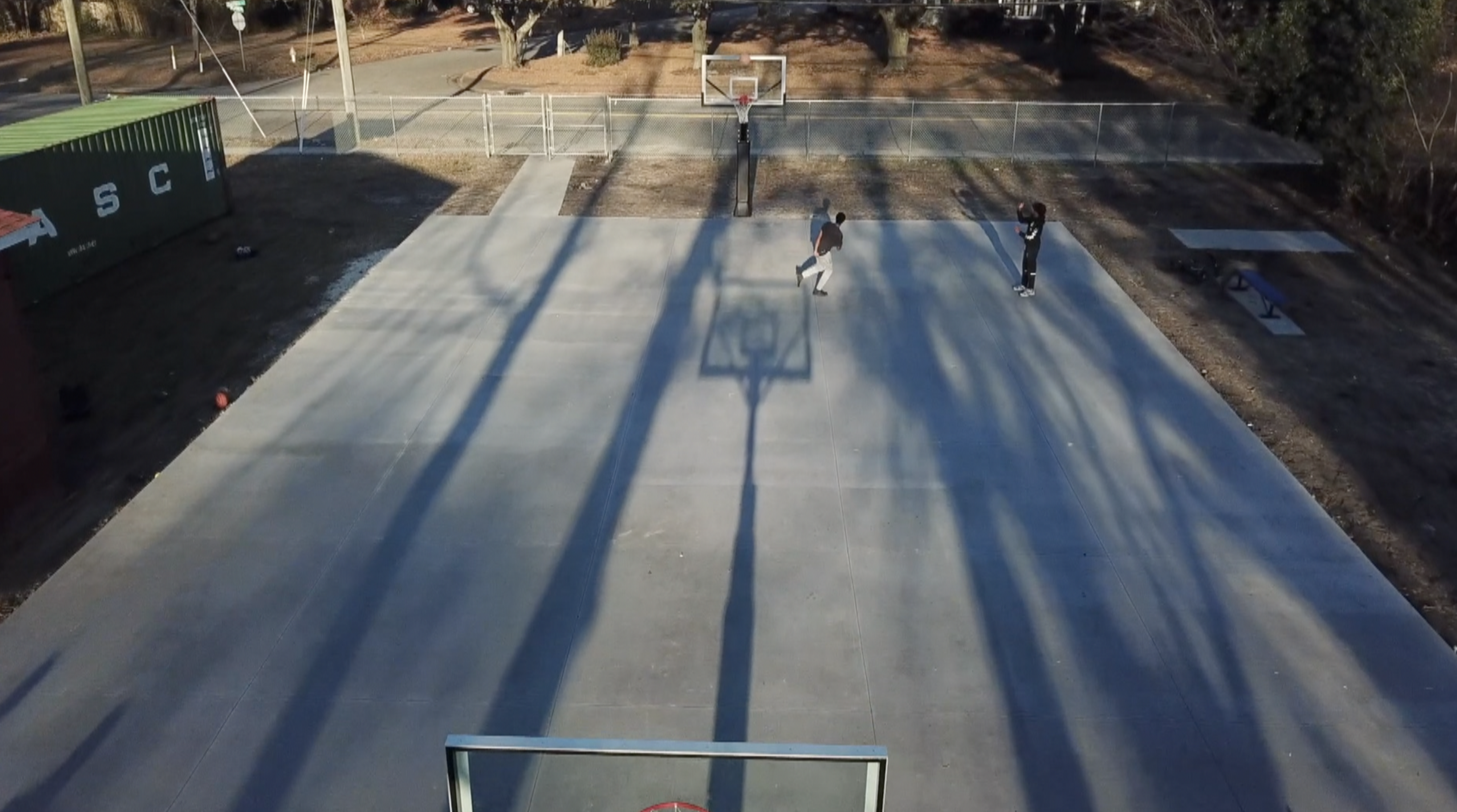 Basketball court at Little H.O.M.I.E.S. Youth Education and Recreation Center
