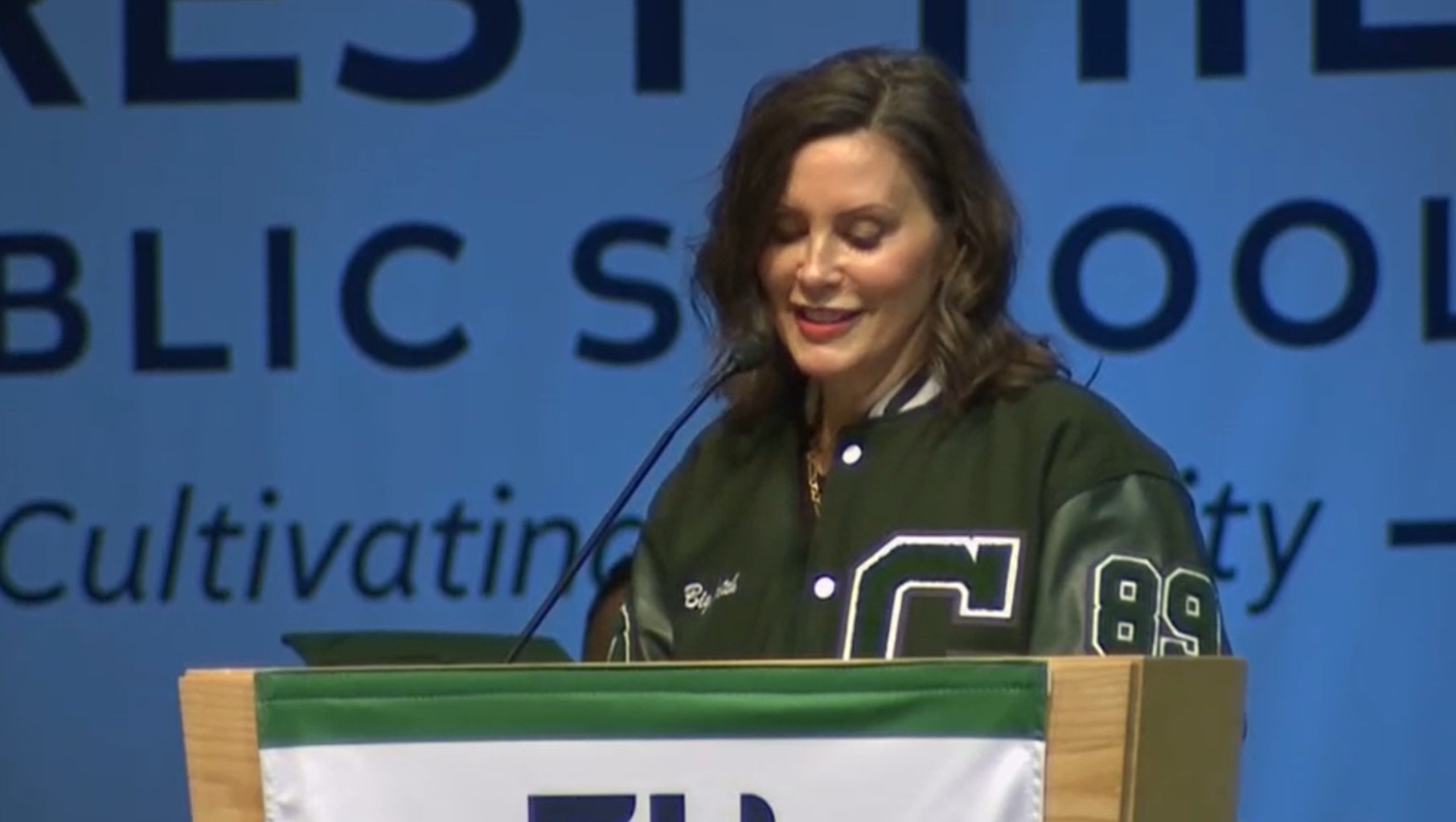 Gov. Gretchen Whitmer delivers commencement address at alma mater, Forest Hills Central