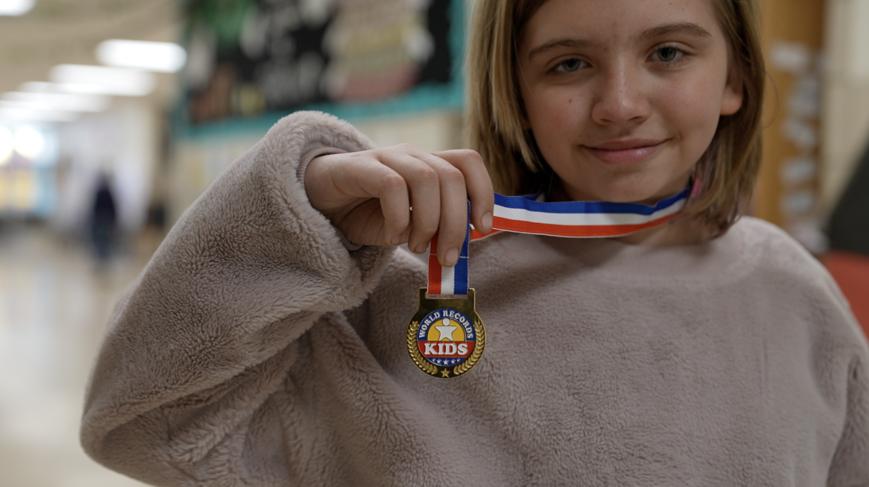 Ruby Labuschewsky holds the world record for largest feet for her age and gender