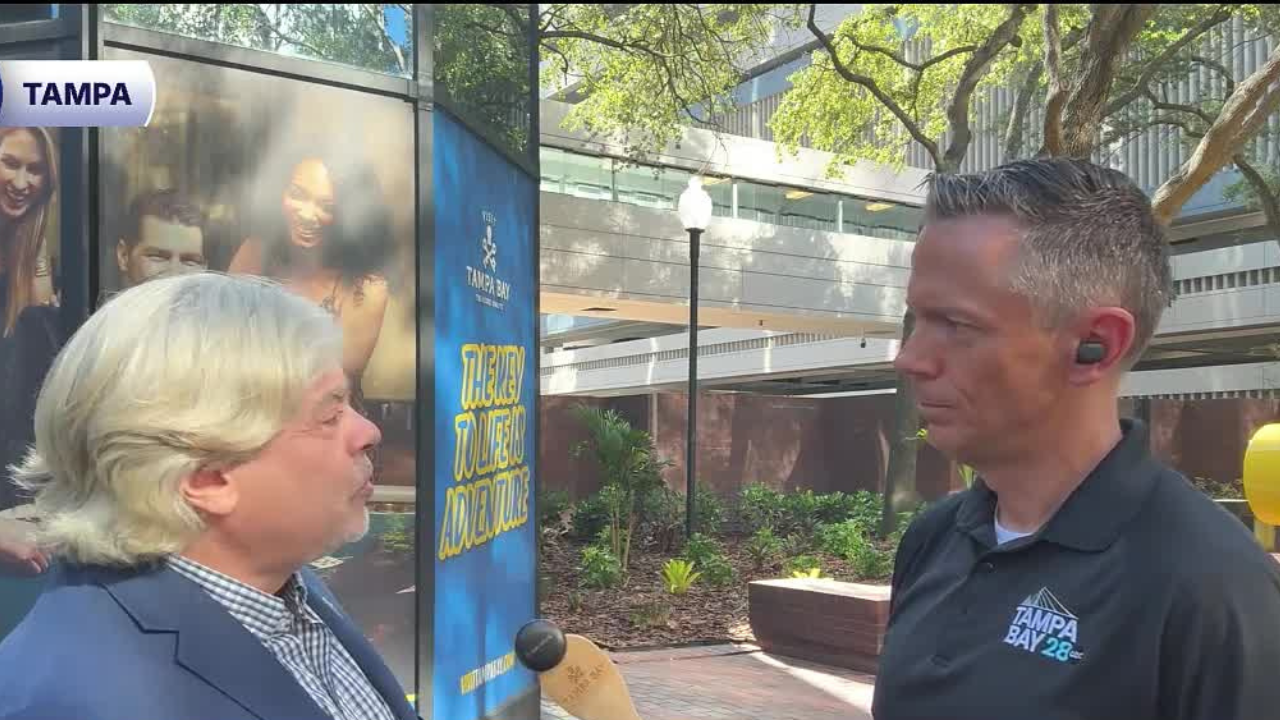 Meteorologist Greg Dee stops by downtown Tampa ahead of 813 Day Bash