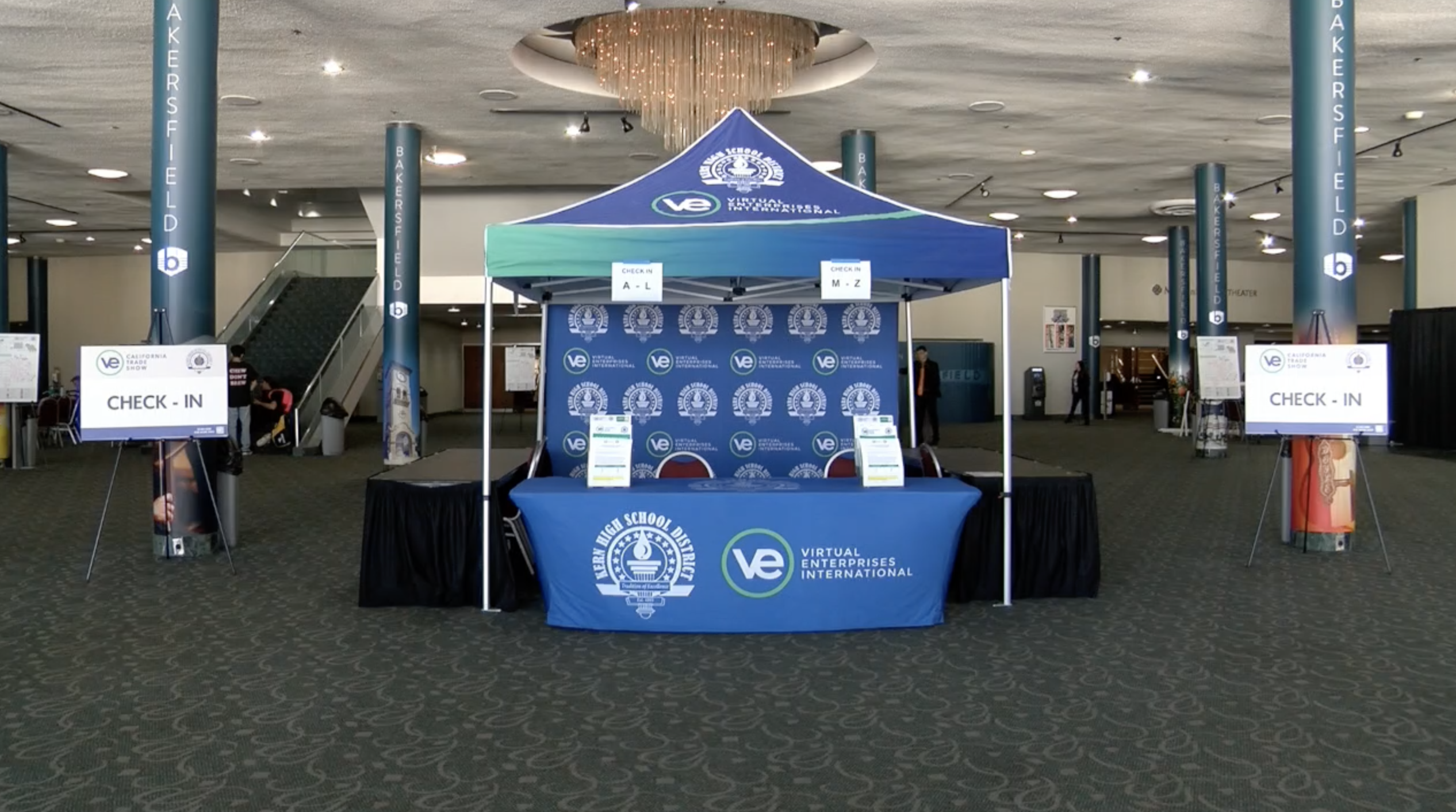 Virtual Enterprise check in kiosk