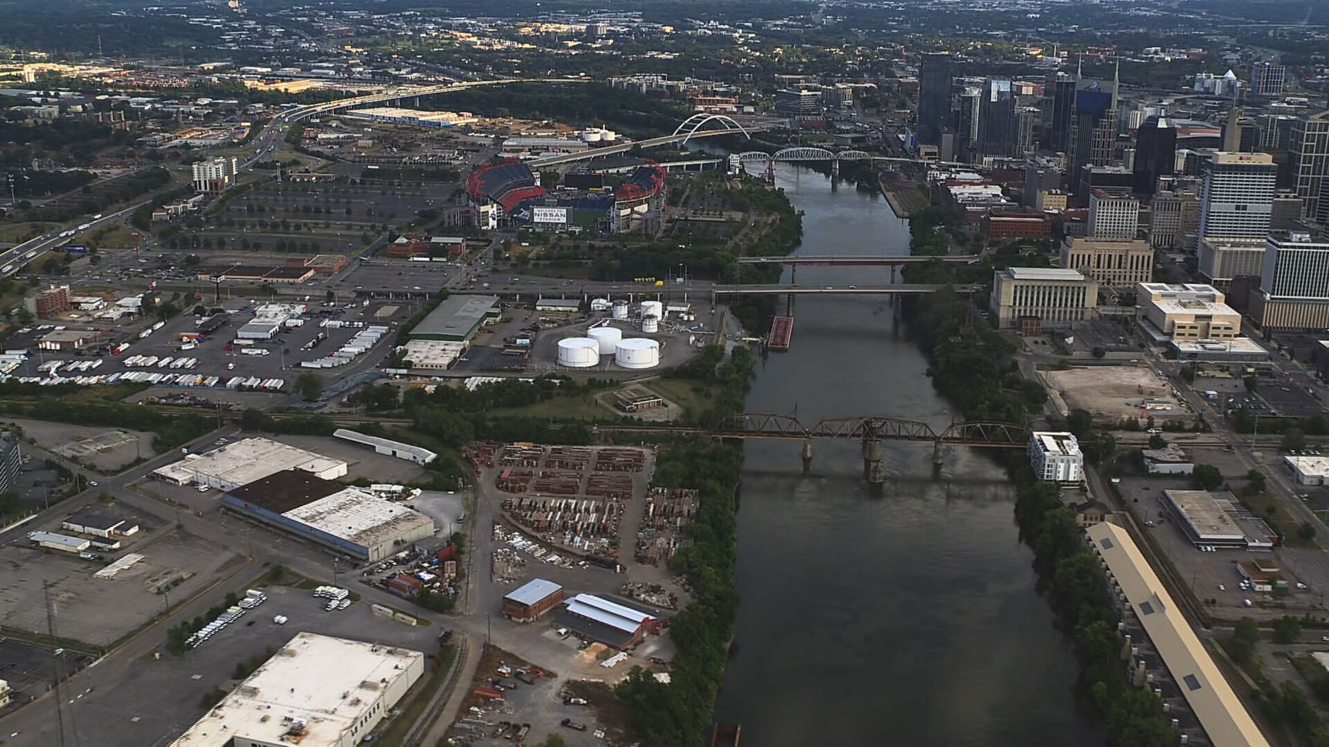 east bank from above