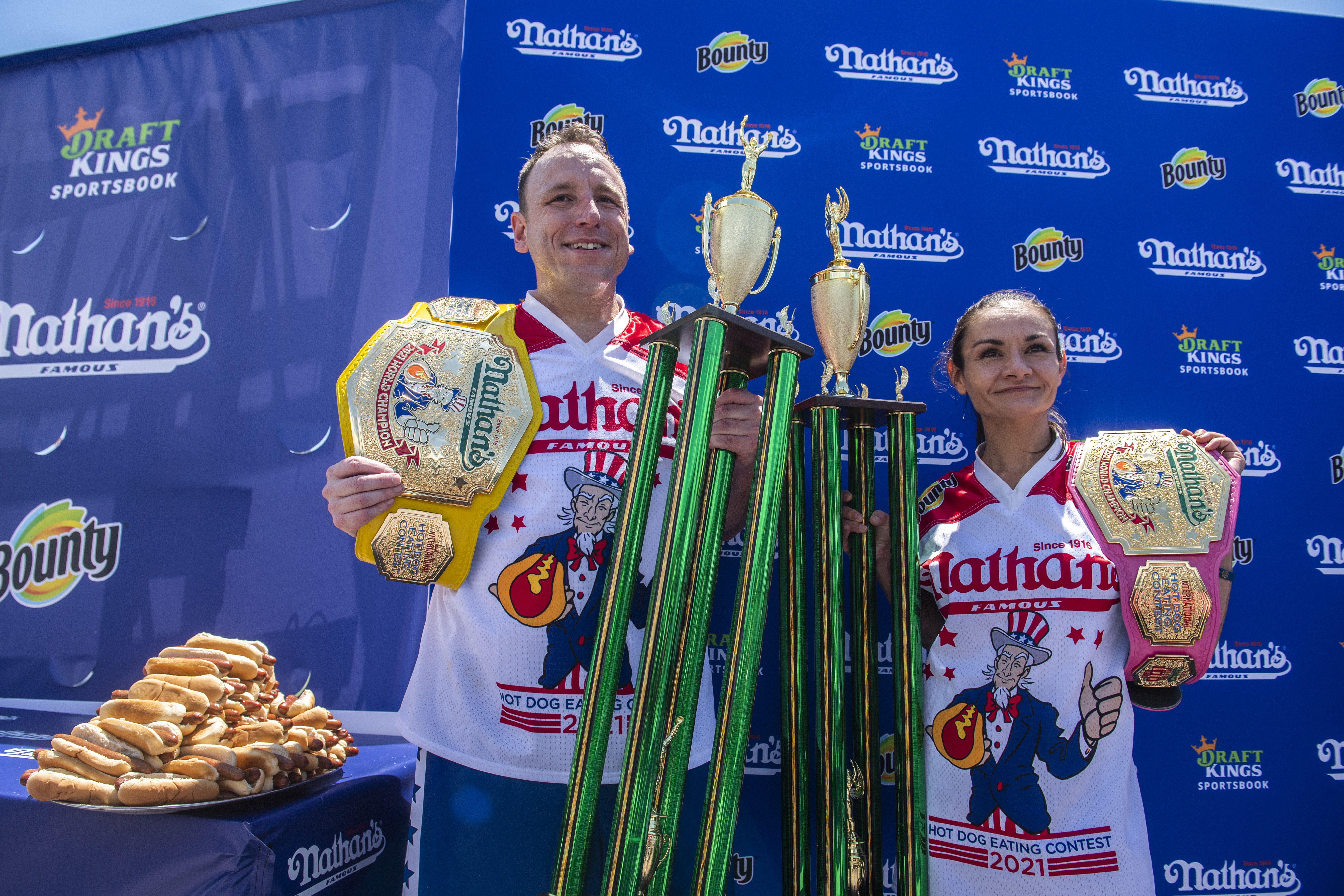 Joey Chestnut 2021 Hot Dog Eating Contest