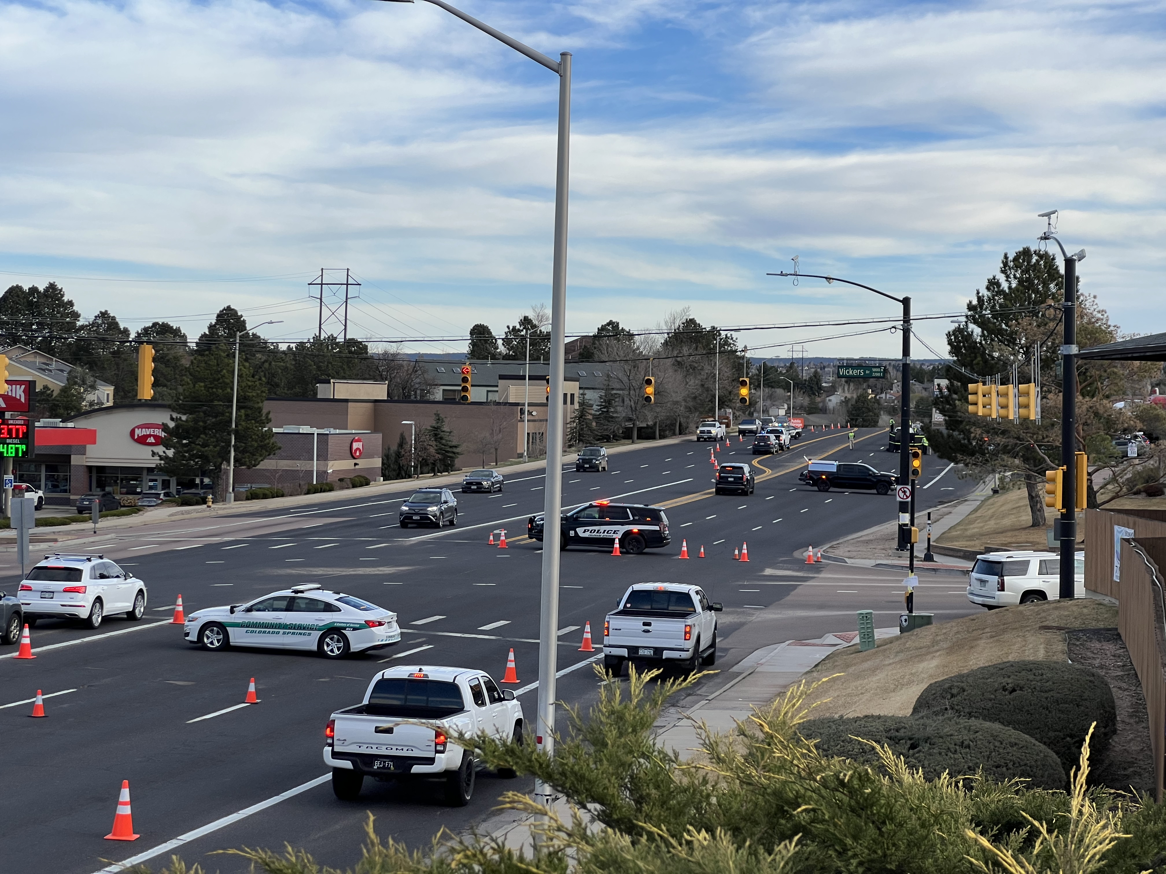 CSPD Investigating crash along North Academy Boulevard