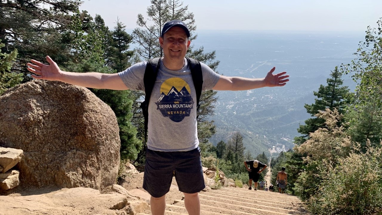 Alan on the Manitou Incline