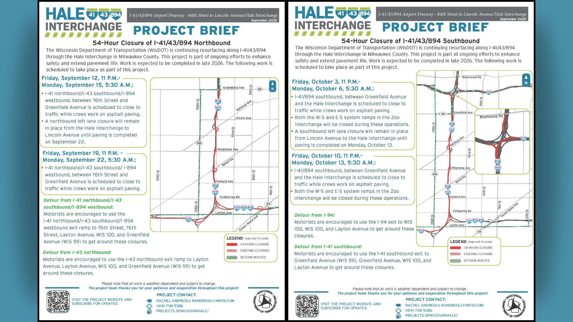 Hale Interchange Closures
