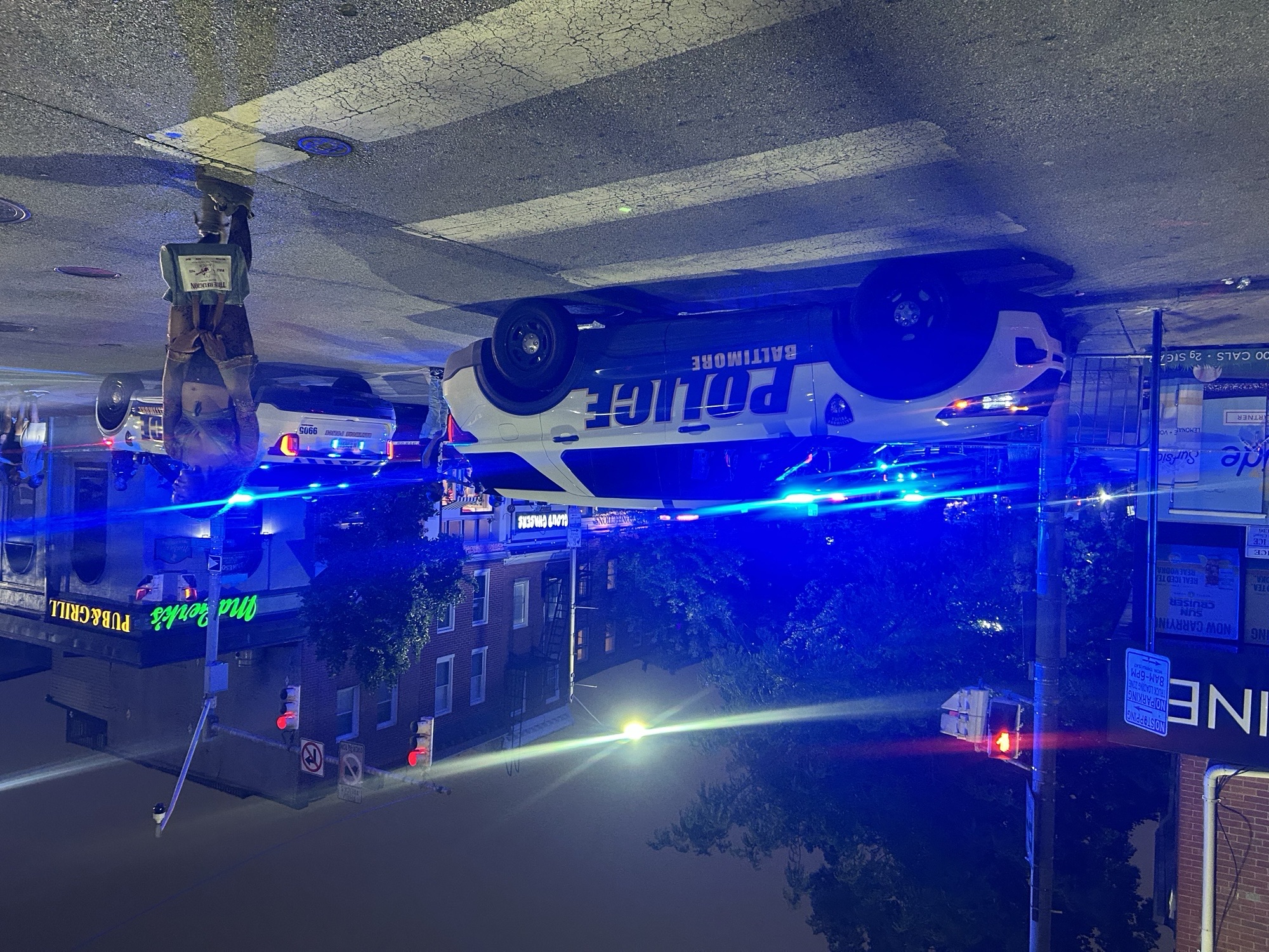 Baltimore Police Car Police Scene Crime Scene Shooting Fed Hill