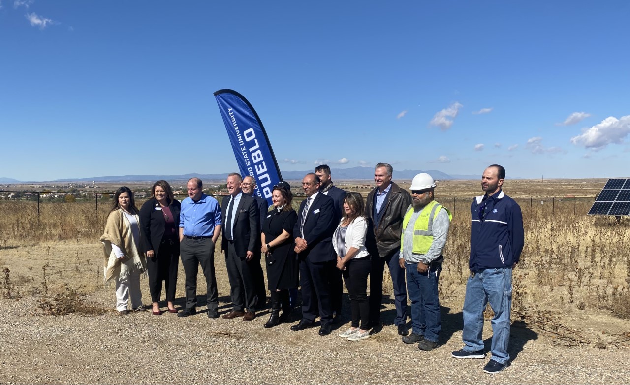 The university began constructing the solar grid in 2019