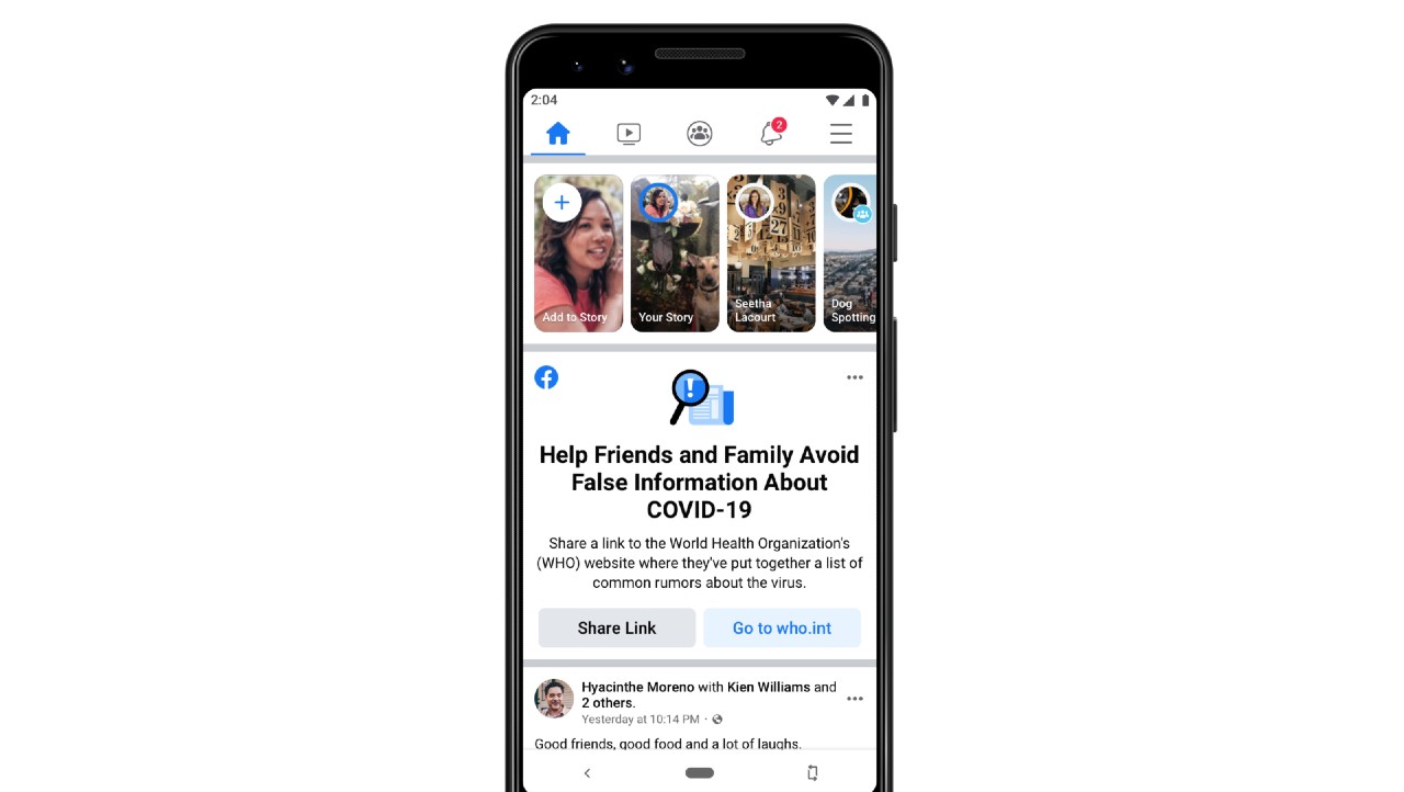Facebook to warn users who interacted with posts containing misinformation about COVID-19