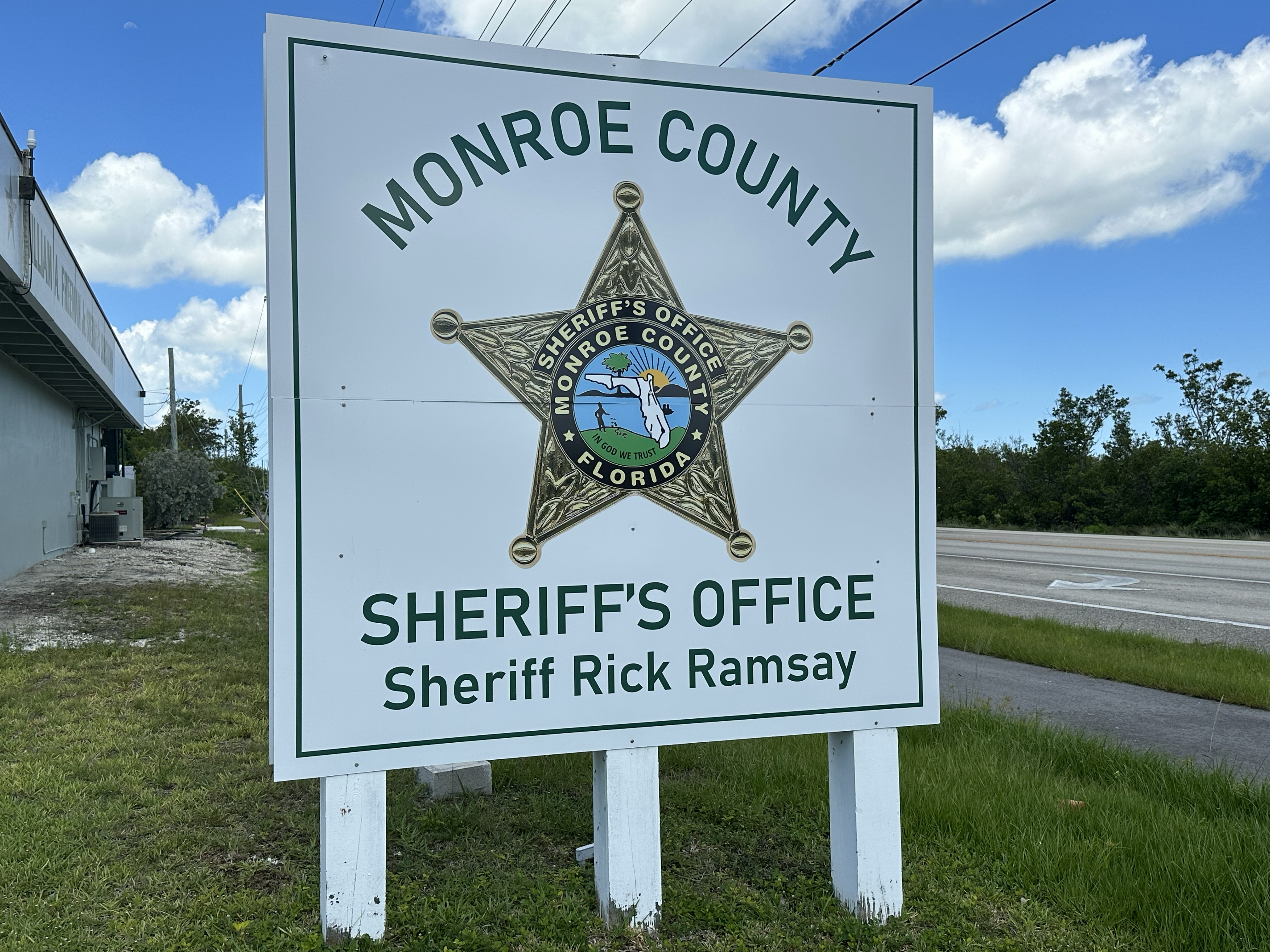Monroe County Sheriff's Office sign in Cudjoe Key