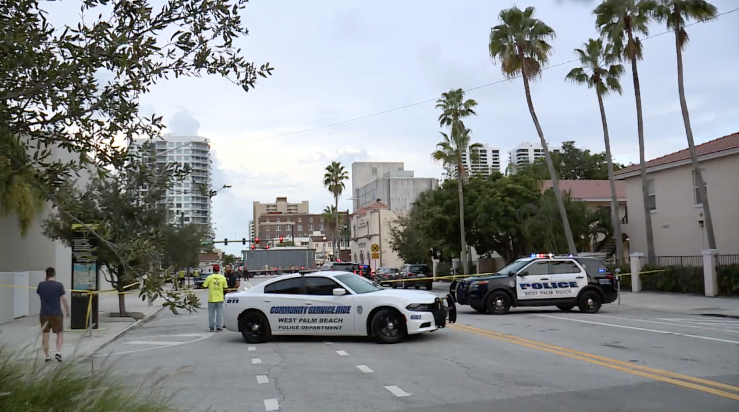 freight train crash in downtown West Palm Beach, Oct. 12, 2022