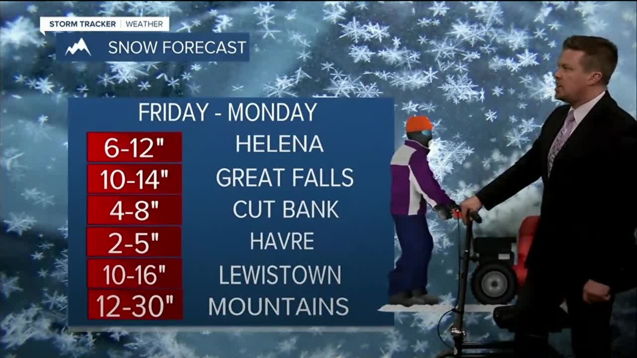 Bitterly cold and snowy for several days