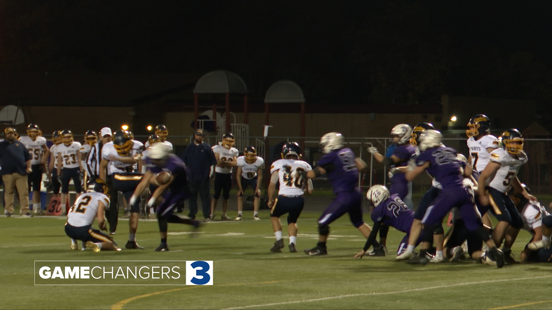 Laurel blocked field goal