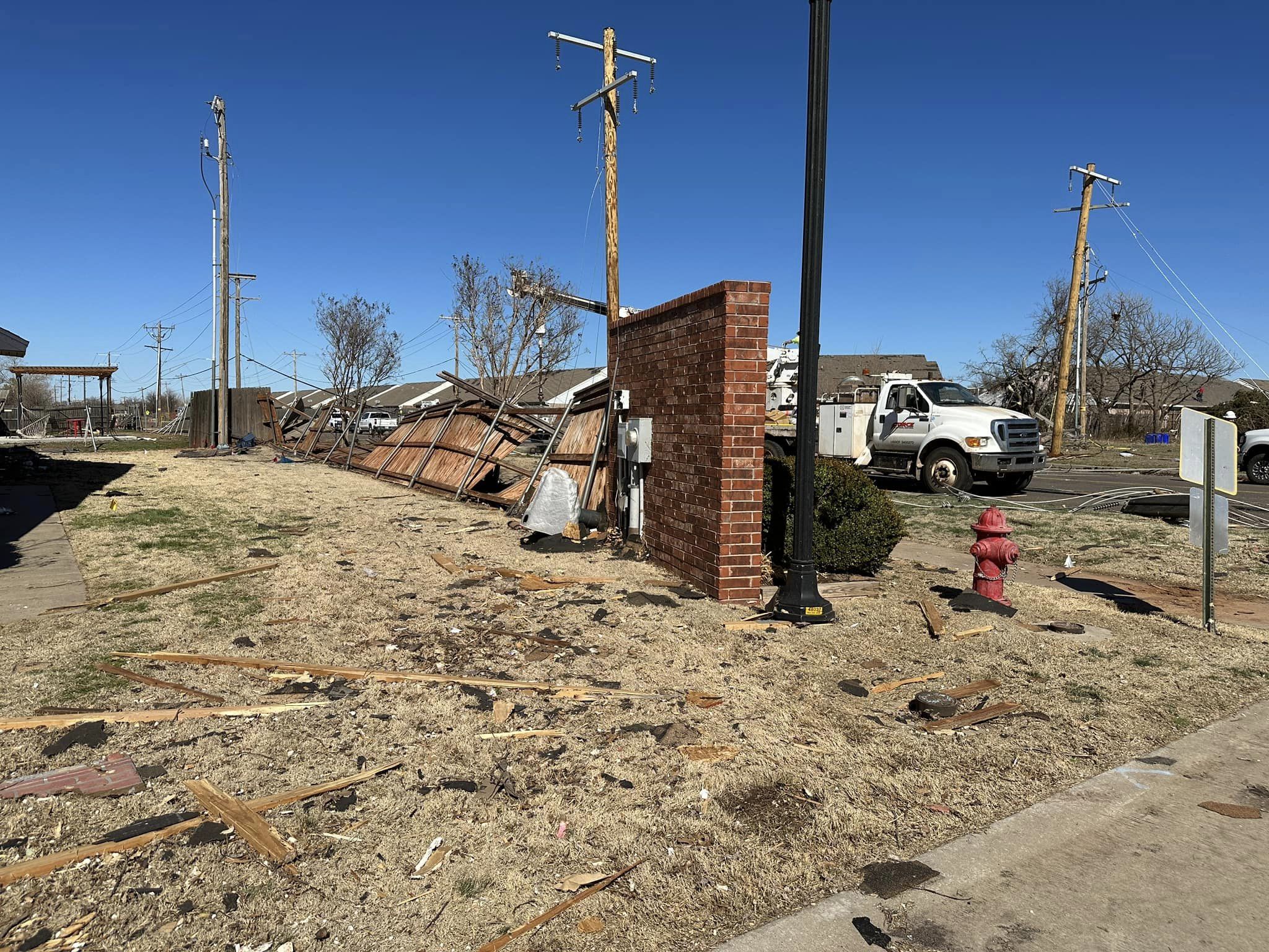 Storm damage in Norman