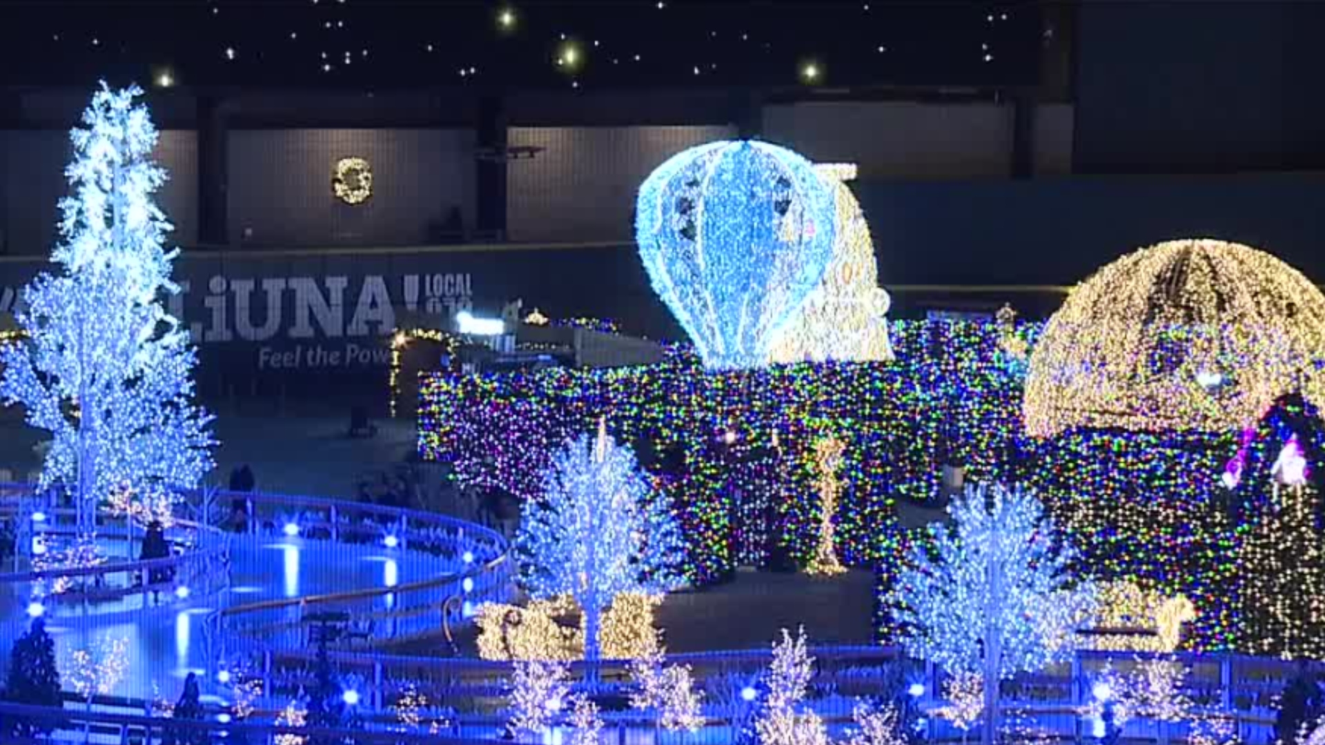 Enchanted lights display at the Las Vegas Ballpark for the 2023 season.