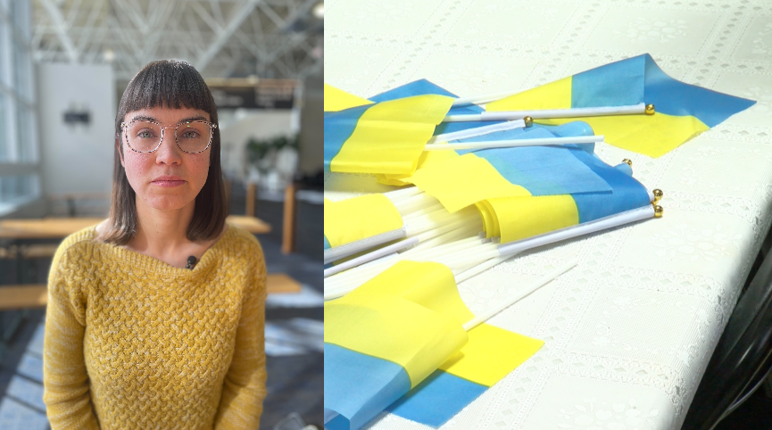 Ukrainian woman reacts to Trump and Zelensky exchange