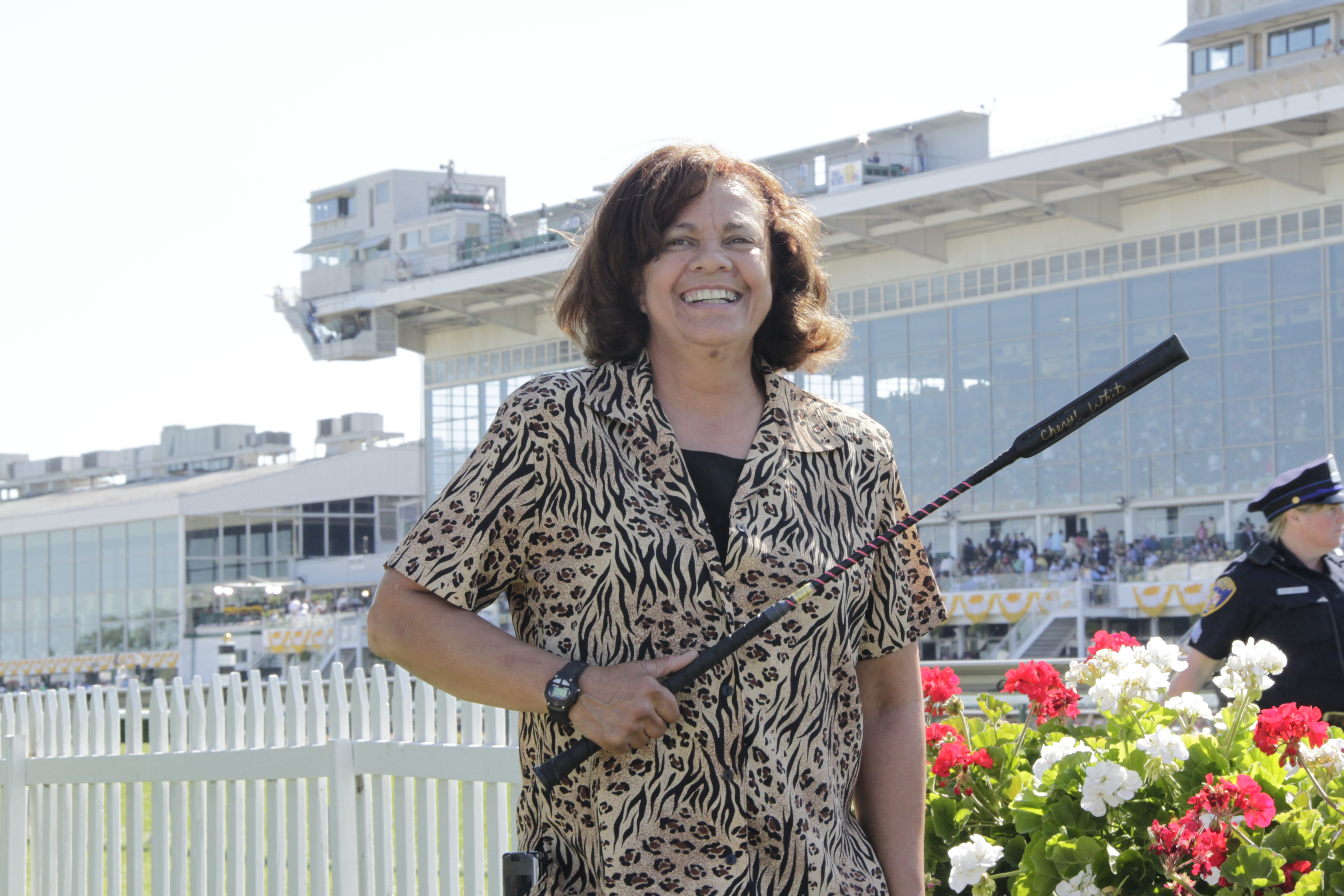 PERMISSION WHITE FAMILY Cheryl White 2010 Preakness Pimlico Racecourse.JPG