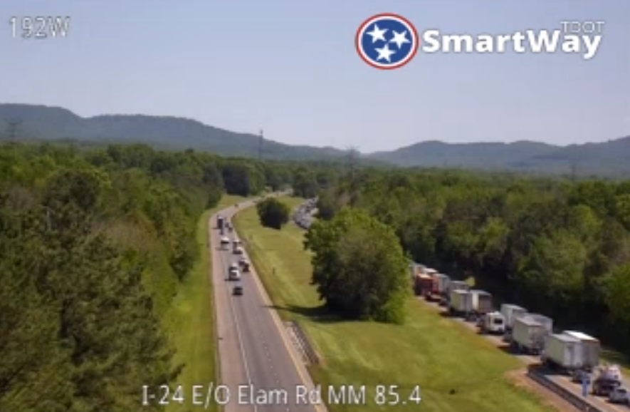I-24 West crash 