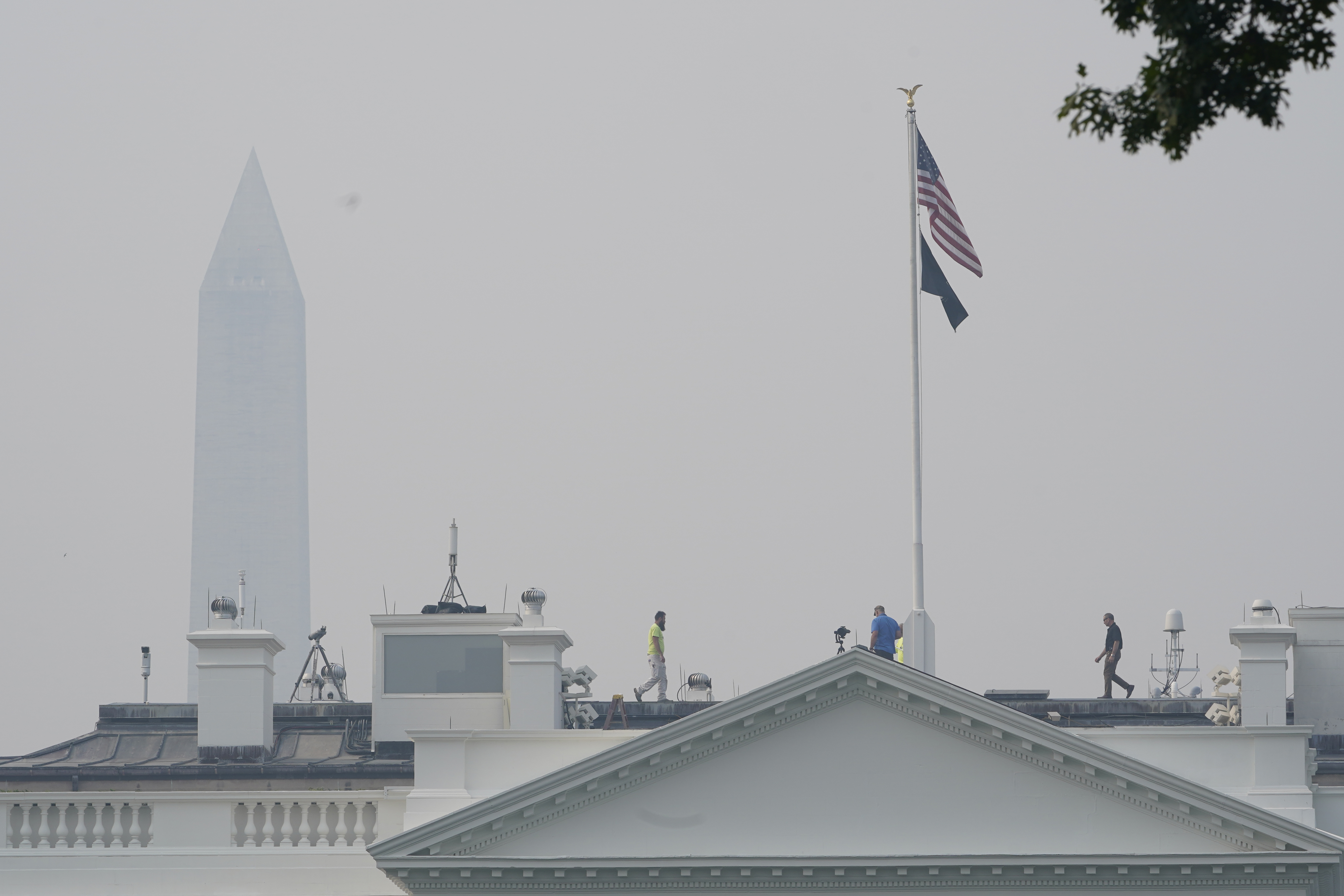 Washington Monument - Canadian wildfire smoke