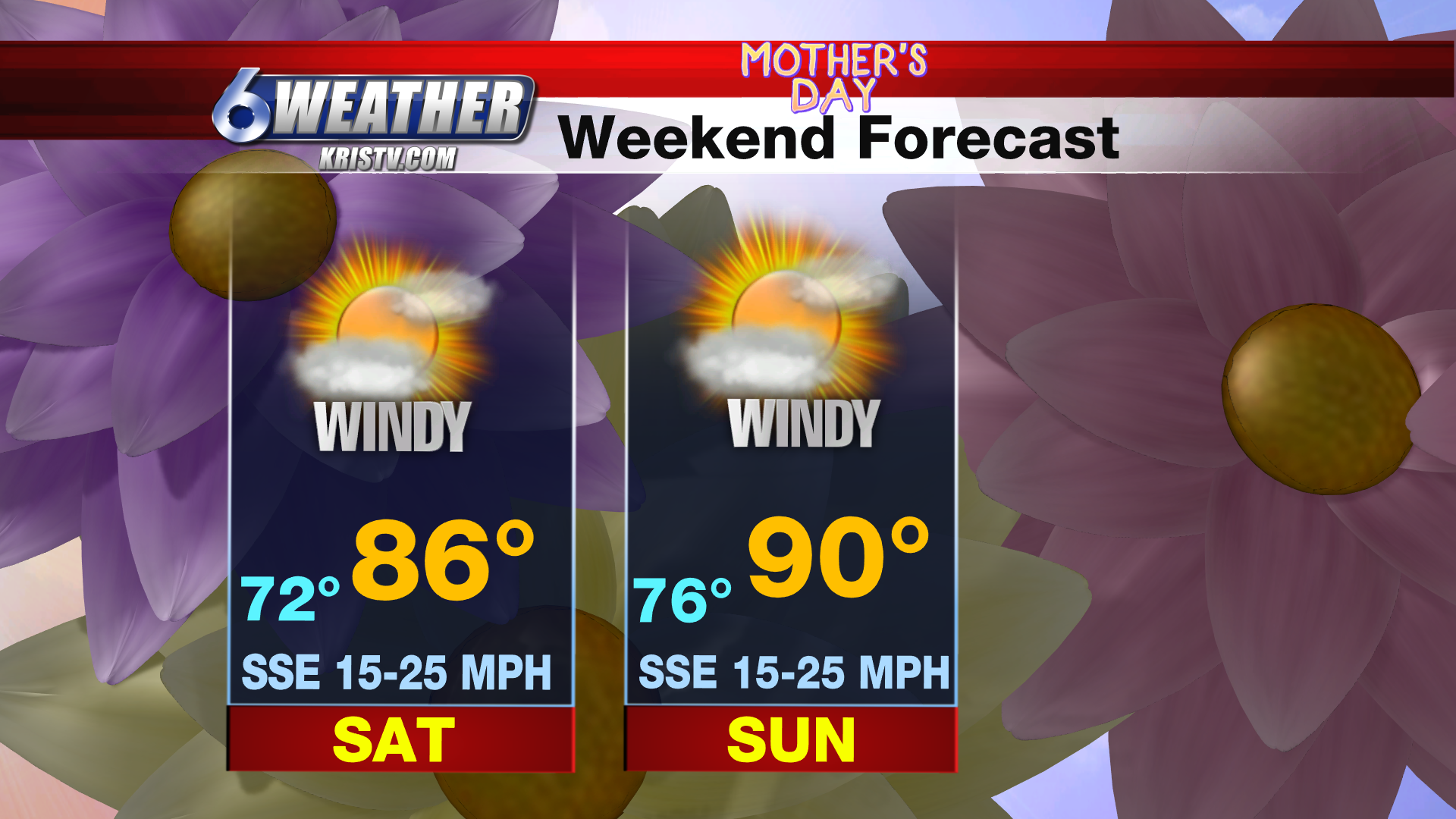 6WEATHER Mother's Day Weekend Forecast