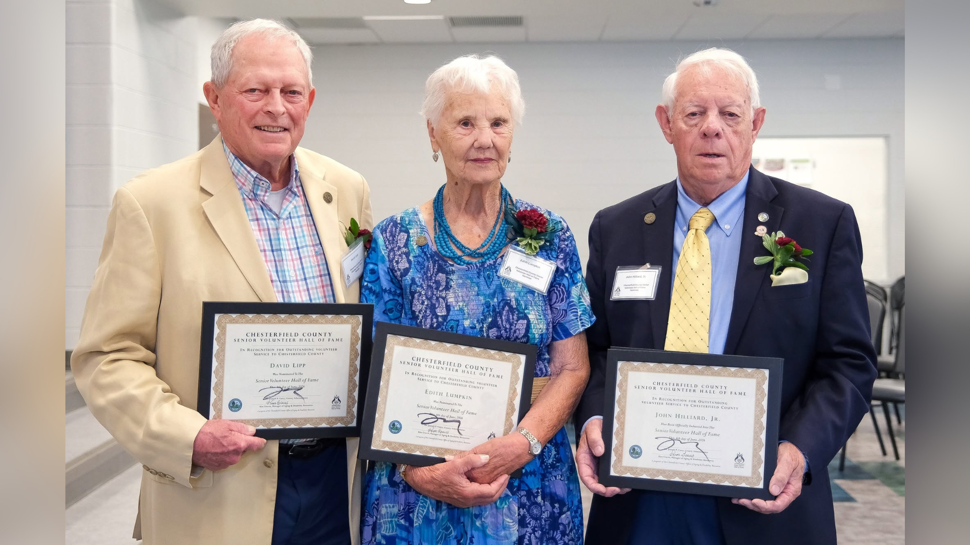 Chesterfield Senior Volunteer Hall of Fame