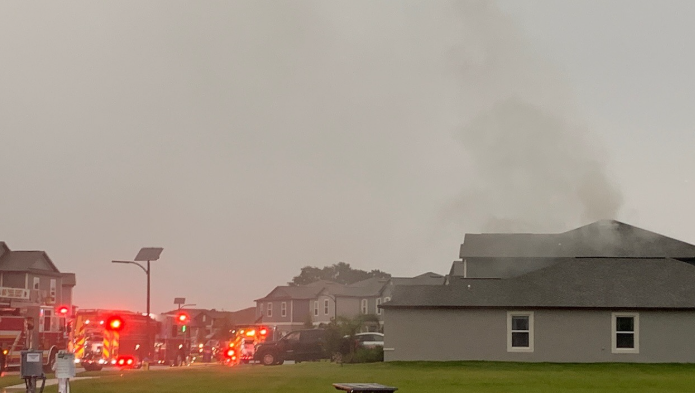 Lightning strike cause house fire San Antonio 