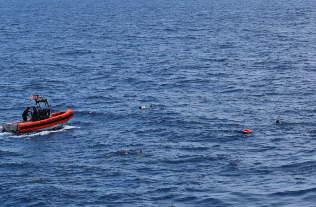 Coast Guard rescue after boat overturns in Florida Keys