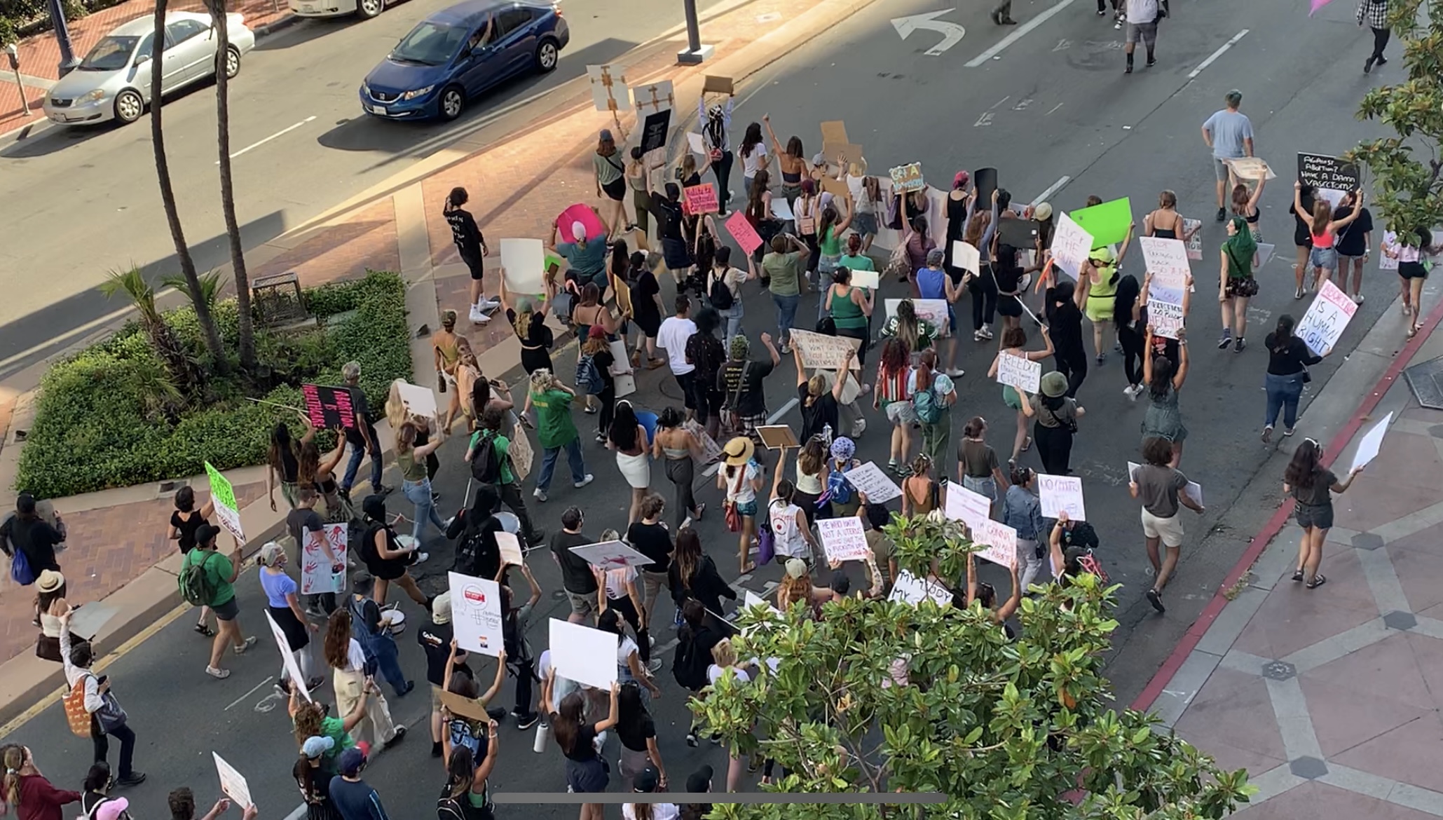 Abortion rights rally held downtown on Fourth of July 
