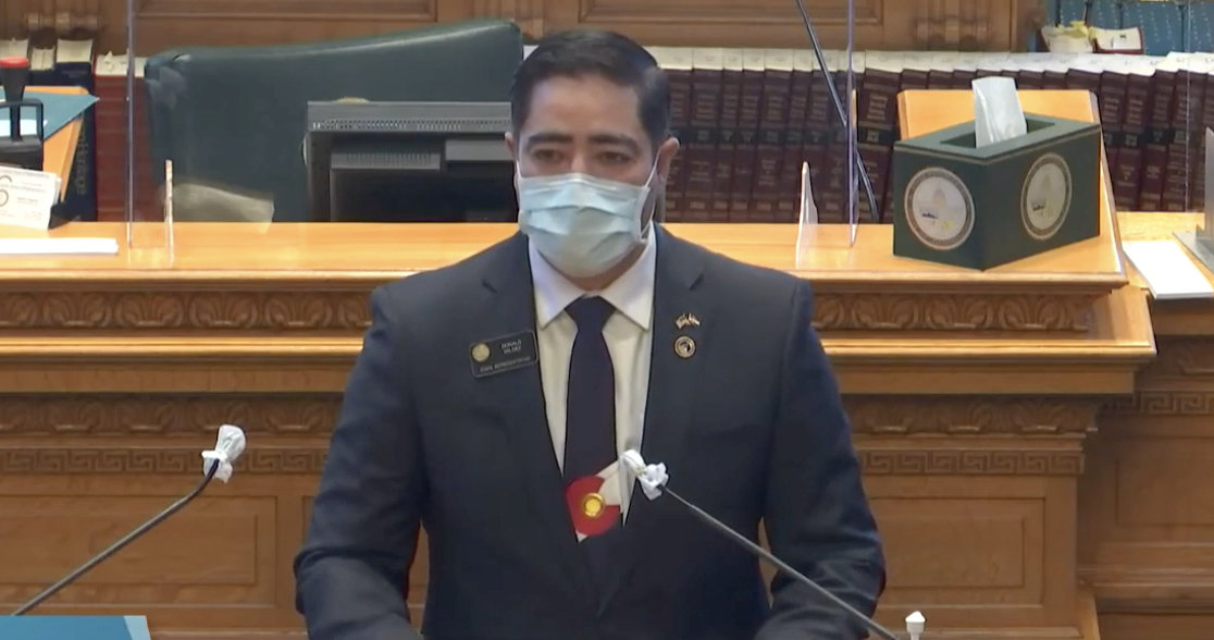 Dem. Rep. Donald Valdez on the Colorado House Floor Calling for the Censure of GOP Rep. Ron Hanks