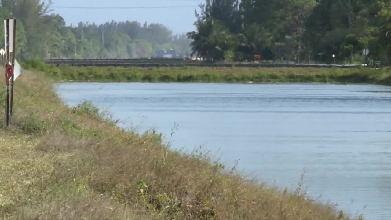 canal where 2 men found dead in submerged Chevrolet Suburban, April 28, 2024