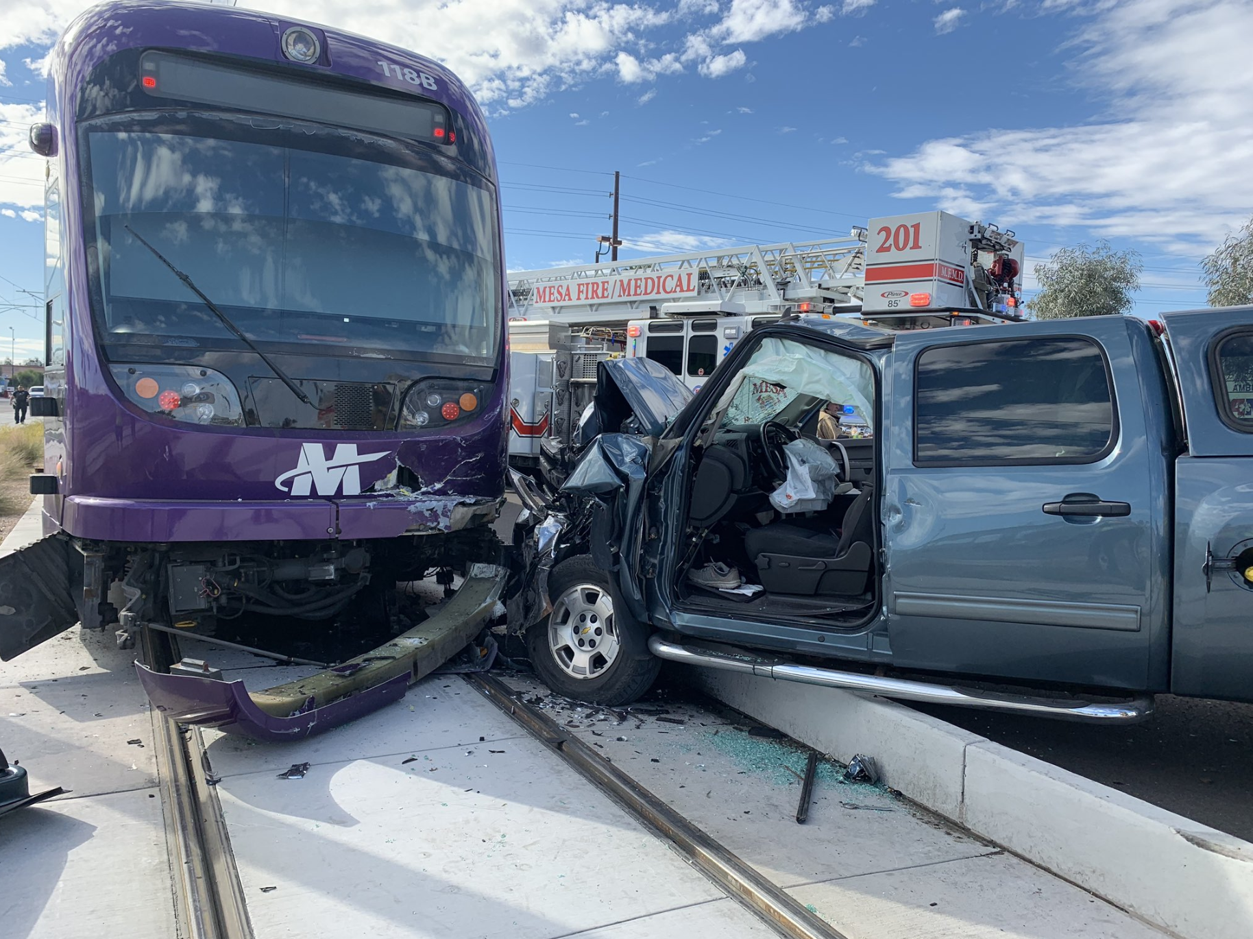 Light rail crash in Mesa 